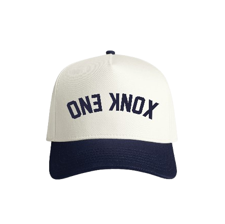 One Knox Upside Down Adjustable Snapback Hat - Stone/Navy